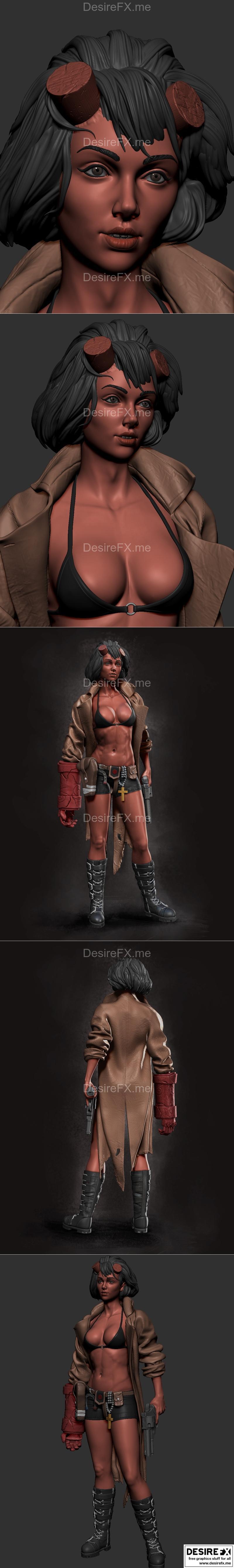 地狱少女 3D打印模型|HellGirl – 3D Print Model STL