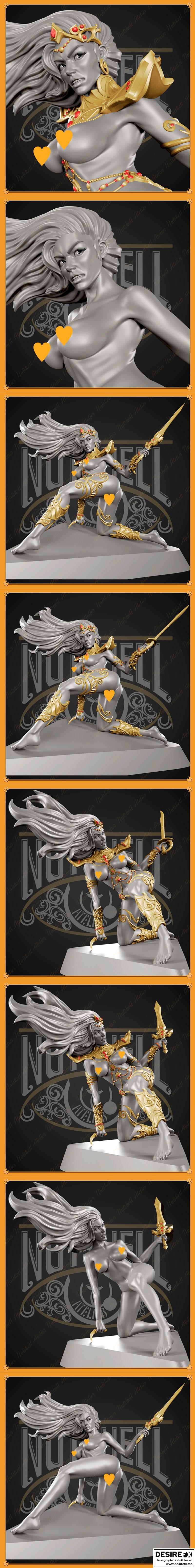 Nutshell工坊 - 德贾·索里斯 - 3D打印模型|Nutshell Atelier – Dejah Thoris – 3D Print Model STL