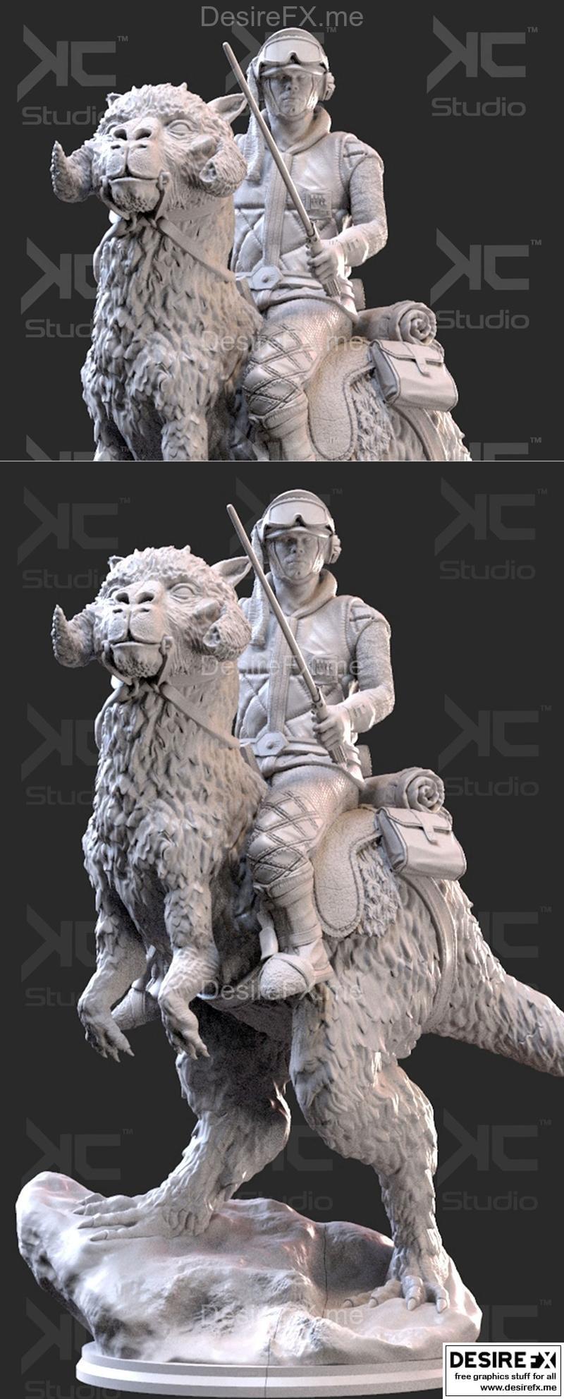 卢克·天行者与塔诺兽 3D打印模型|Luke Skywalwer on Tauntaun – KcStudio – 3D Print Model STL