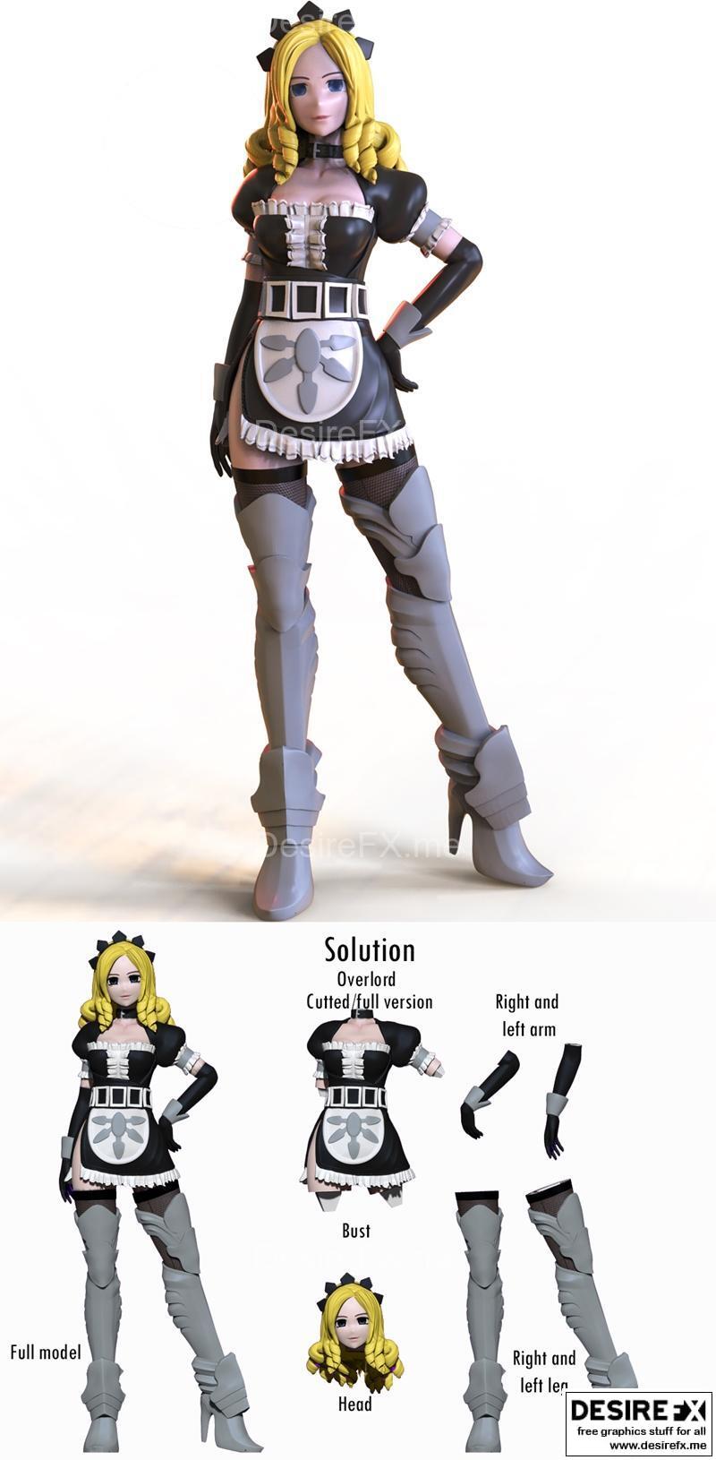 Overlord 3D打印模型：暗黑破坏神·艾尔文之刃|Solution – Overlord – 3D Print Model STL