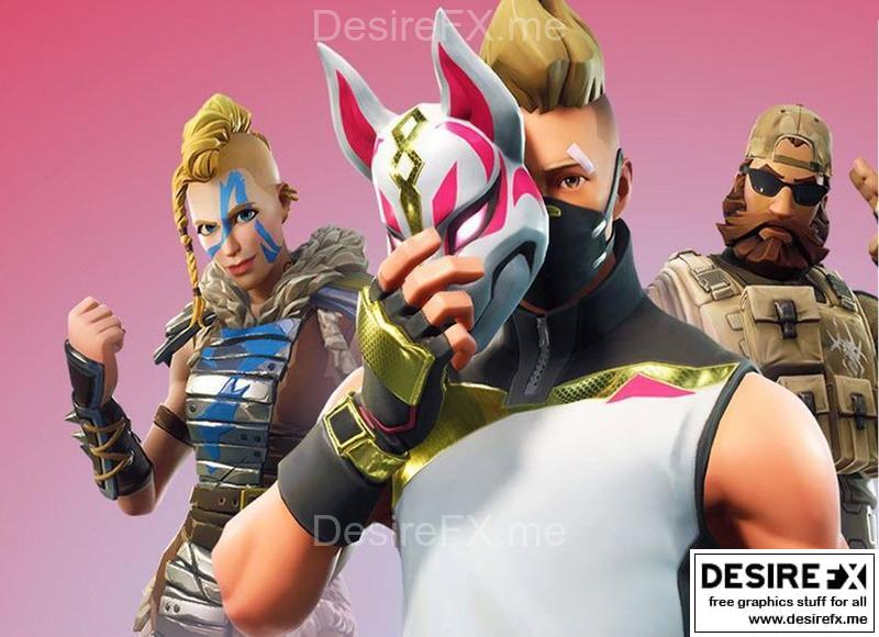 堡垒之夜 Kitsune 驾驶面罩 3D打印模型|Fortnite Kitsune Drift Mask – 3D Print Model STL