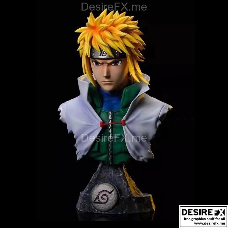 名门凯兹 3D打印模型|Minato Namikaze Bust – 3D Print Model STL