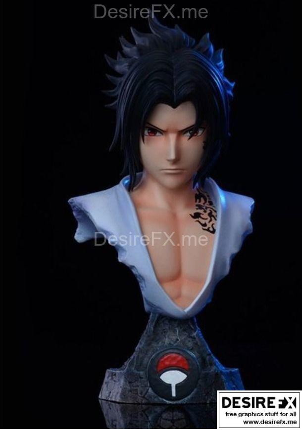 宇智波佐助 3D打印模型|Sasuke Uchiha Bust – 3D Print Model STL
