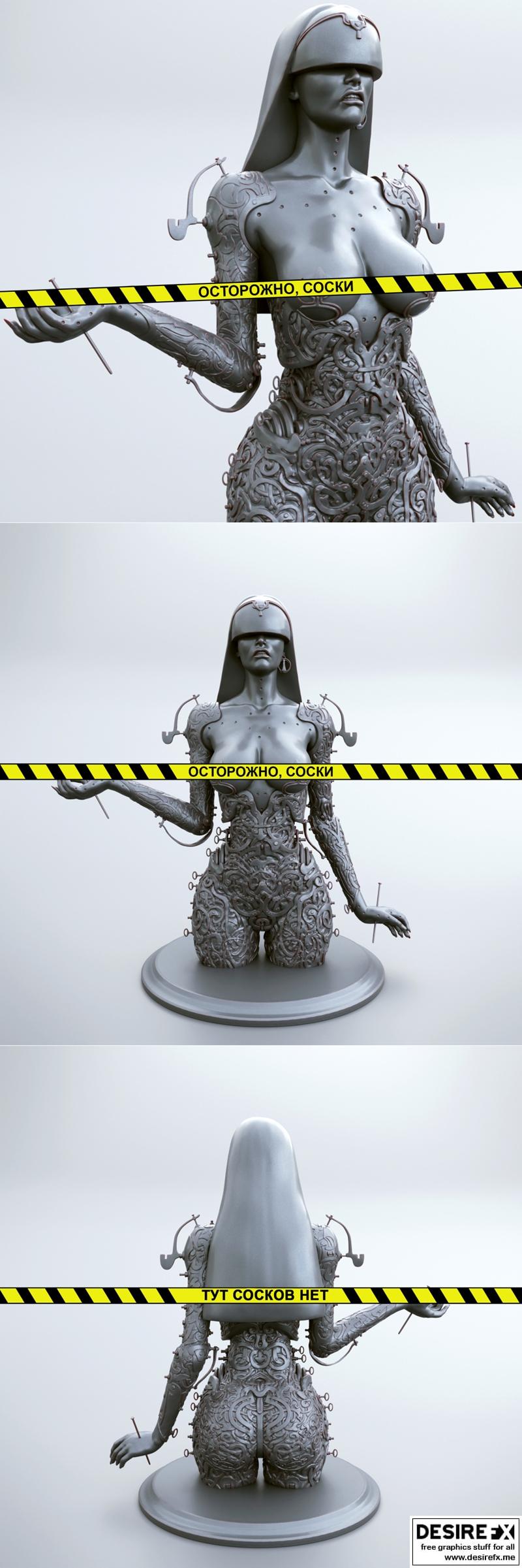 机械管道（科技幻想玩偶）3D打印模型|Mekanika Trubite (Technofantasy Doll) – 3D Print Model STL