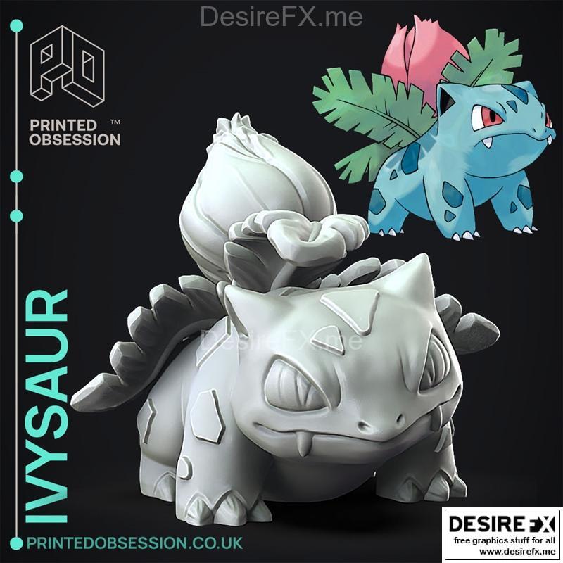 伊布兽 –宝可梦 – 3D打印模型|Ivysaur – Pokemon – 3D Print Model STL