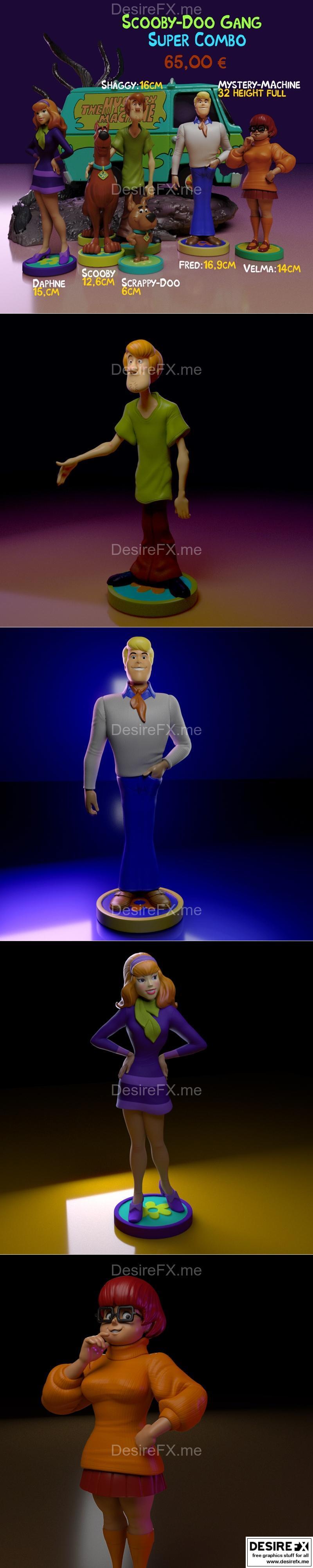 超级英雄组合苏茜丁OO 3D打印模型|Super – Combo – Scooby – Doo Gang – 3D Print Model STL
