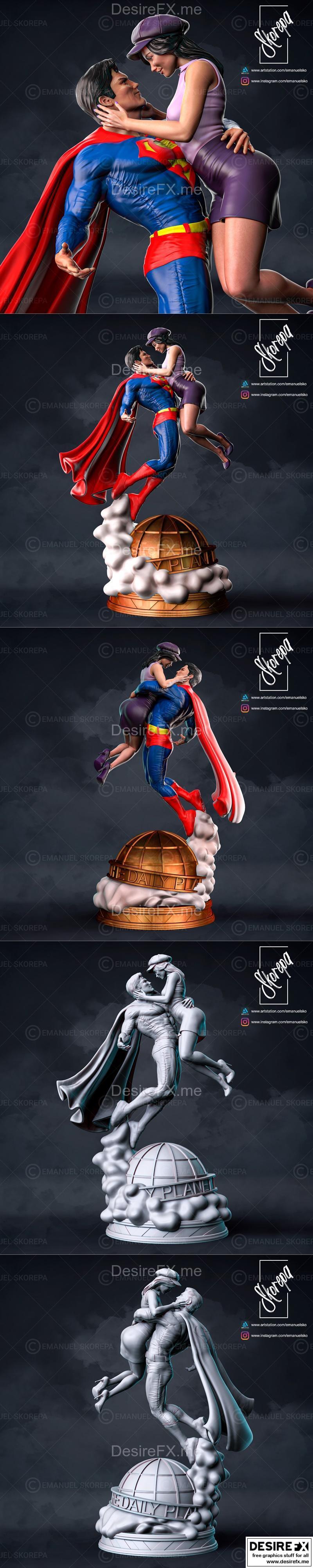 超人与露易丝 3D打印模型|Superman and Lois – 3D Print Model STL