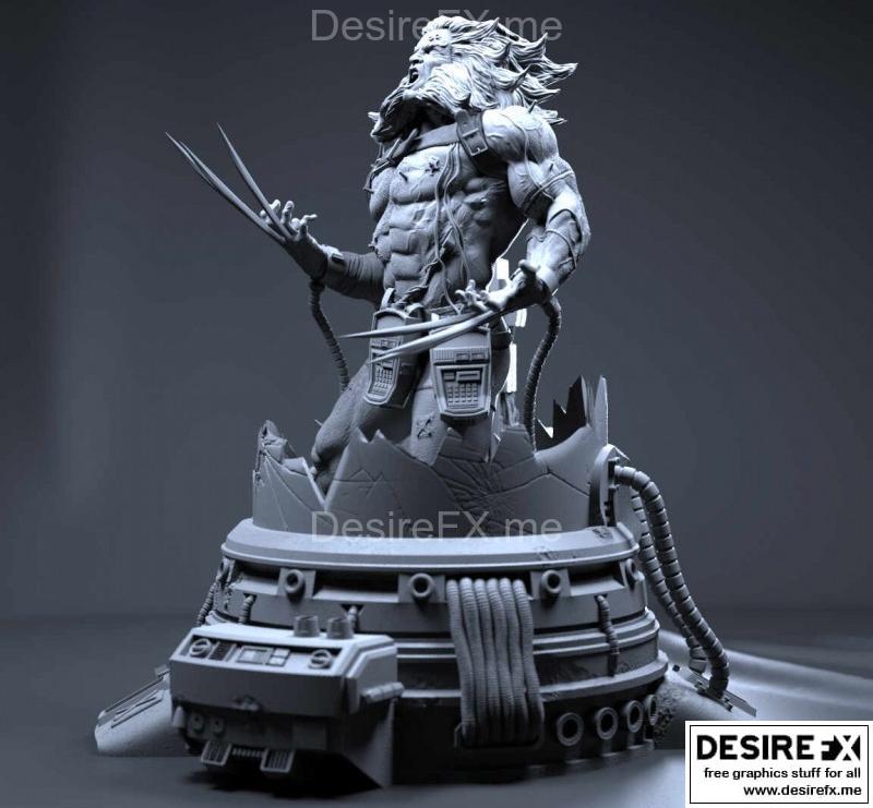 武器X狼人 3D打印模型|Weapon X Wolverine – 3D Print Model STL