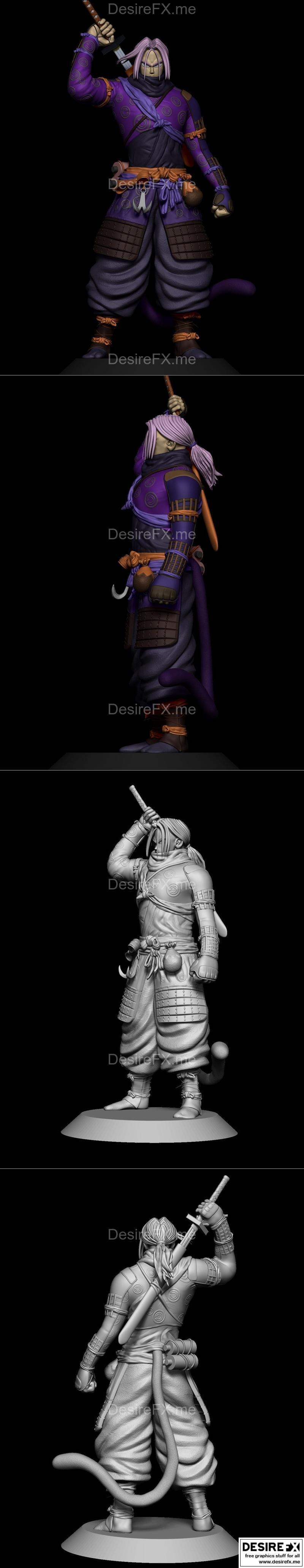 特卢克斯·萨姆亚鲁 3D打印模型|Trunks Samurai – 3D Print Model STL