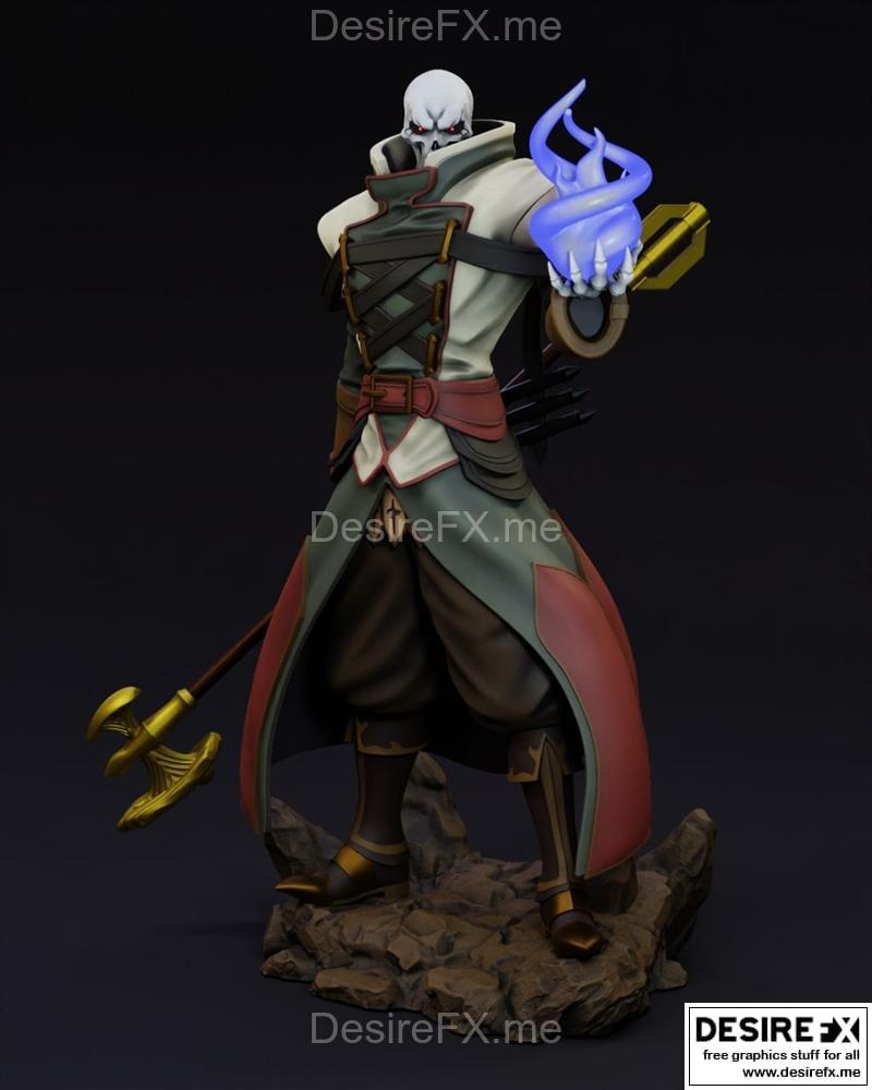 奥尔德诺3D打印模型：Ainz的立体雕塑|Nostalgic Studios – Overlord Ainz – 3D Print Model STL
