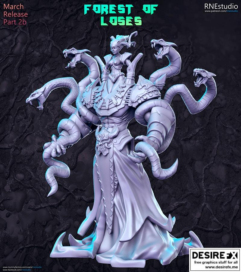 RNE工作室精品内容与动漫系列Vol.2、经典JRPG系列Vol.16及《迷失森林》3D打印模型|RNE Studio – Champion Premium Content and Anime Series Vol.2 and Classic JRPG Vol.16 and Forest of Loses March 2023 – 3D Print Model STL