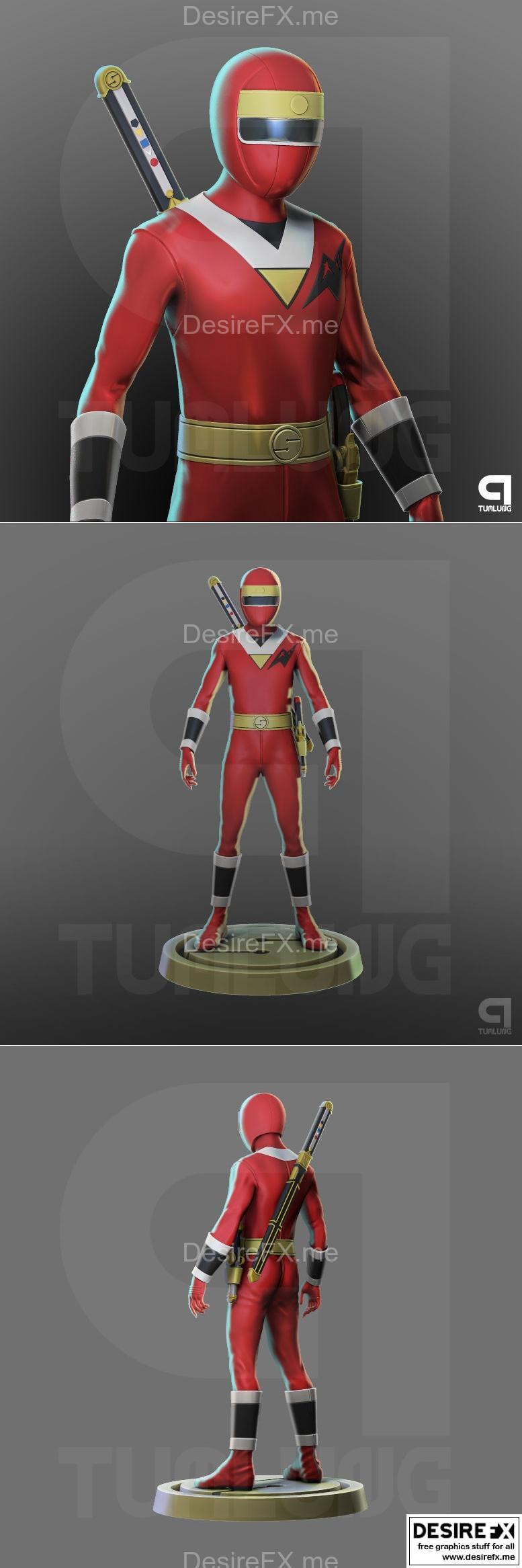 红莲铠甲3D打印模型|Red Kakuranger – 3D Print Model STL