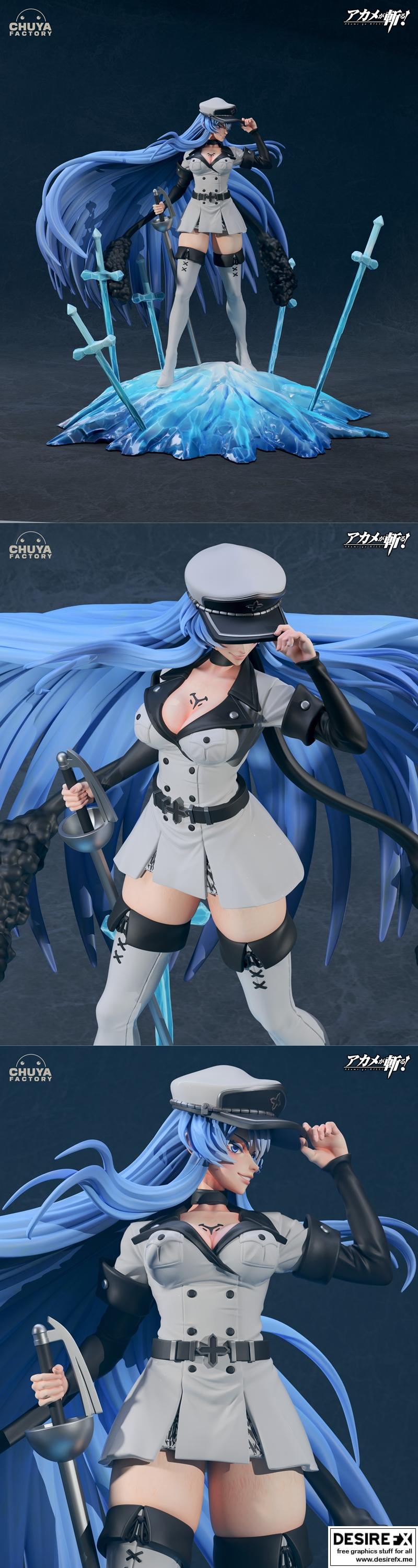Chuya工厂 - Esdeath - 3D打印模型|Chuya Factory – Esdeath – 3D Print Model STL