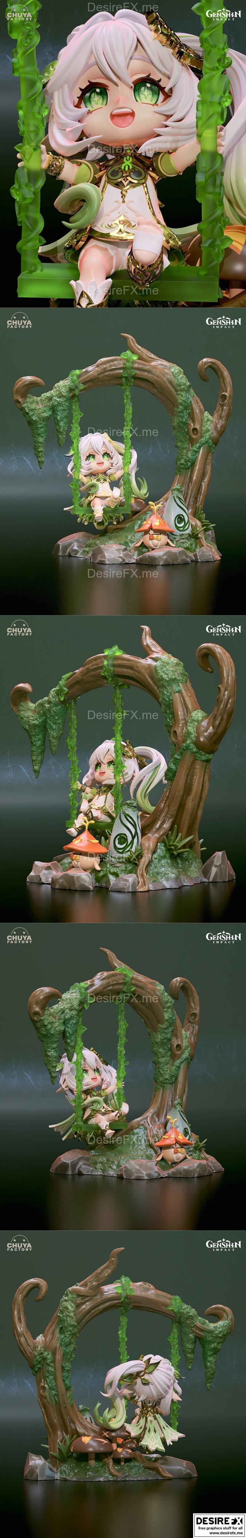 楚亚工厂 - 未定 - 纳伊达 3D打印模型|Chuya Factory – Nahida – 3D Print Model STL