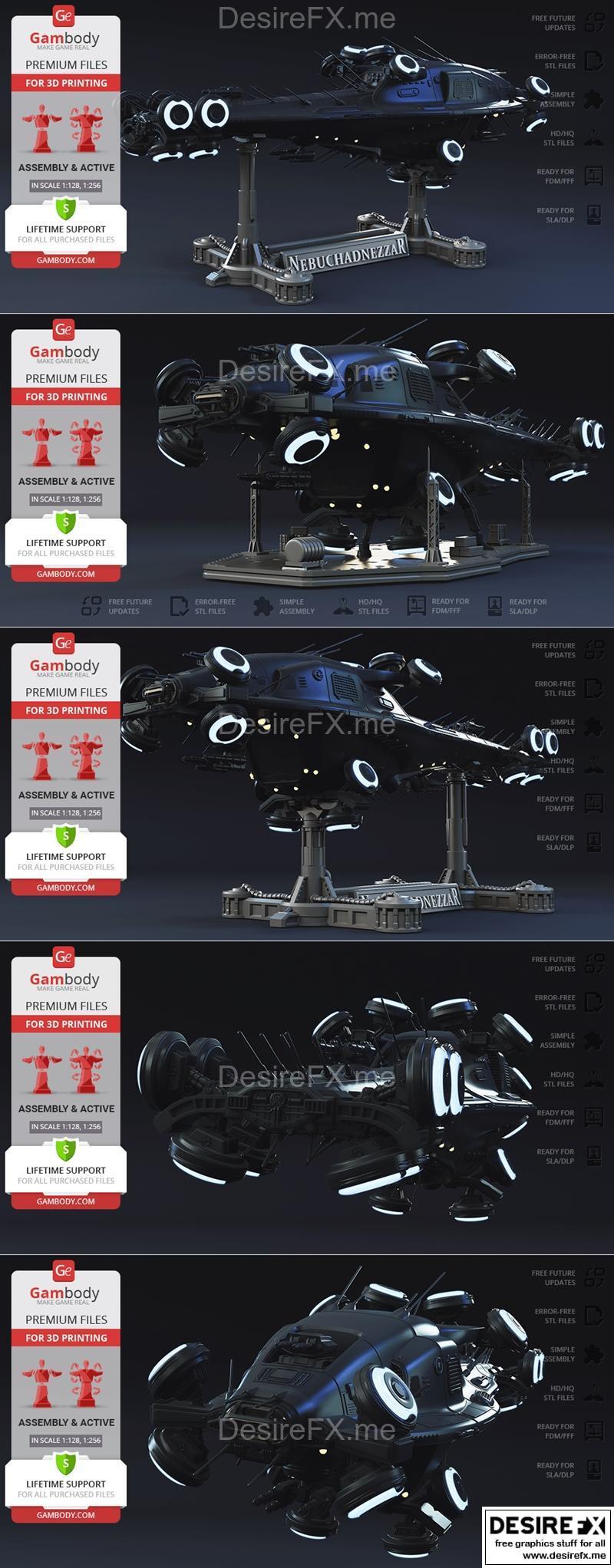 Gambody - 《尼布甲尼撒Hovercraft》3D打印模型|Gambody – Nebuchadnezzar Hovercraft – 3D Print Model STL