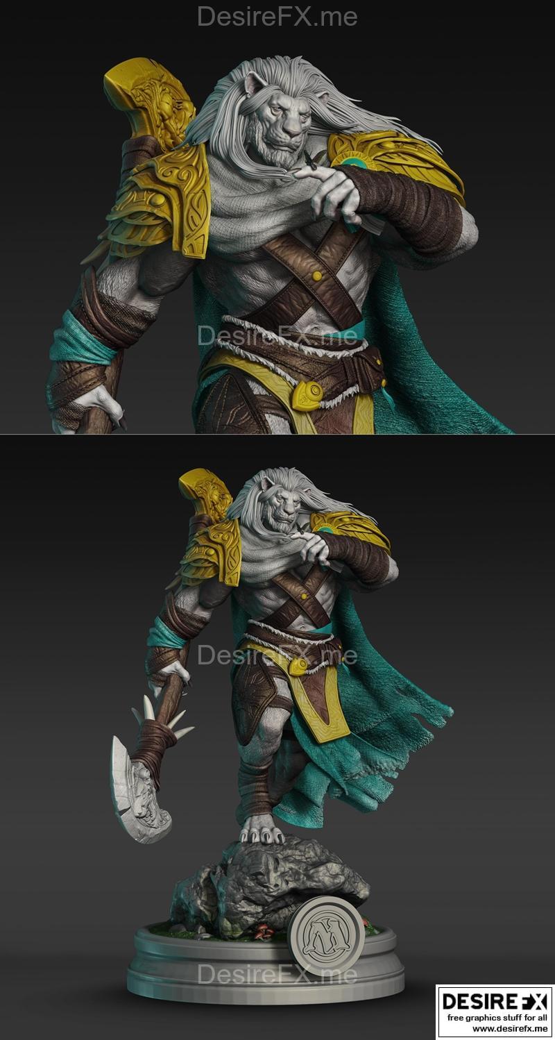 Ajani Goldmane 3D打印模型|Ajani Goldmane Fan art – 3D Print Model STL