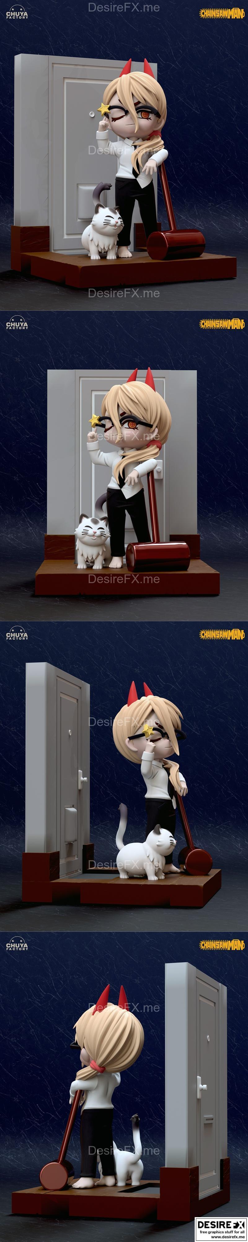 Chuya工厂 3D打印模型 动漫角色造型|Power – Chuya Factory – 3D Print Model STL