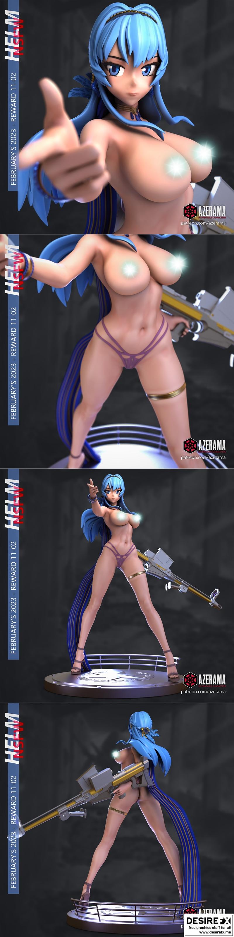 Azerama 3D打印模型：Helm角色雕塑.stl|Azerama – Helm – 3D Print Model STL