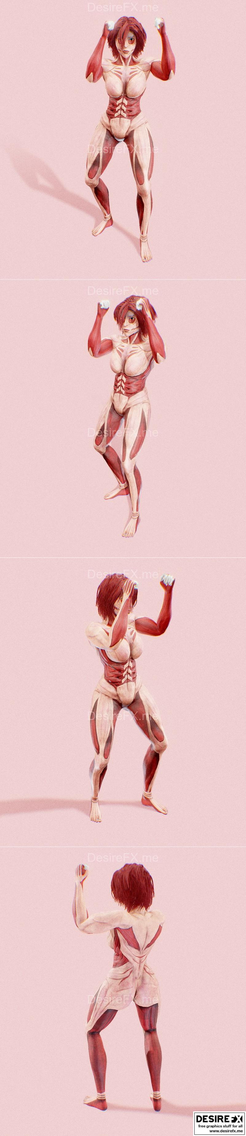 女巨人 3D打印模型|Female Titan – 3D Print Model STL