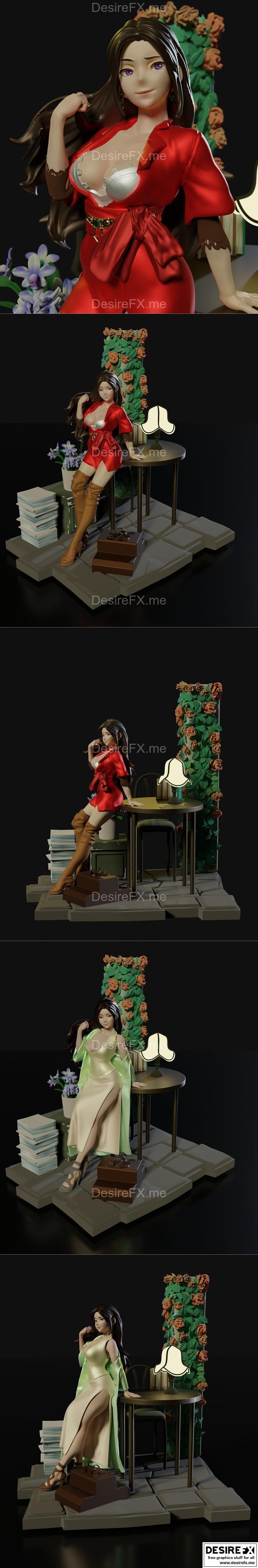 Cattleya Baudelaire 3D打印模型|Cattleya Baudelaire – 3D Print Model STL