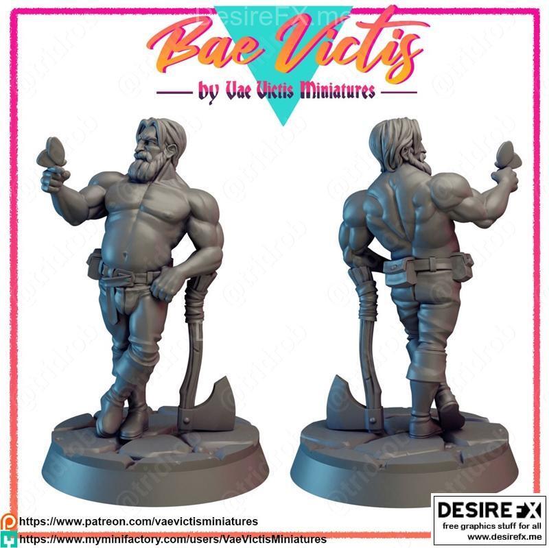 BAE Victis 木屋忍者 3D打印模型|Bae Victis Lumberjack – 3D Print Model STL