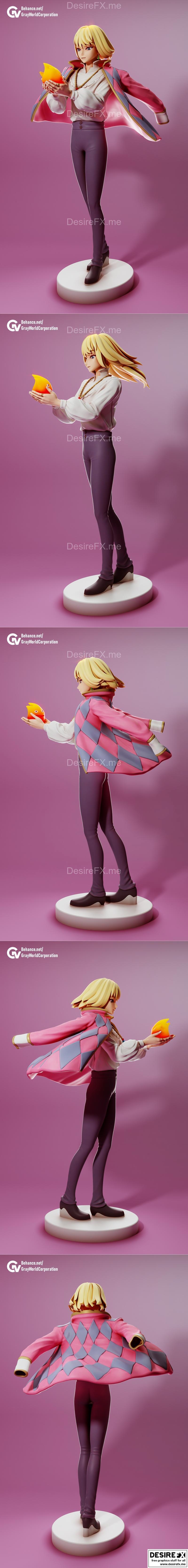 如何尔·詹金斯·佩德龙 3D打印模型|Howl Jenkins Pendragon – 3D Print Model STL