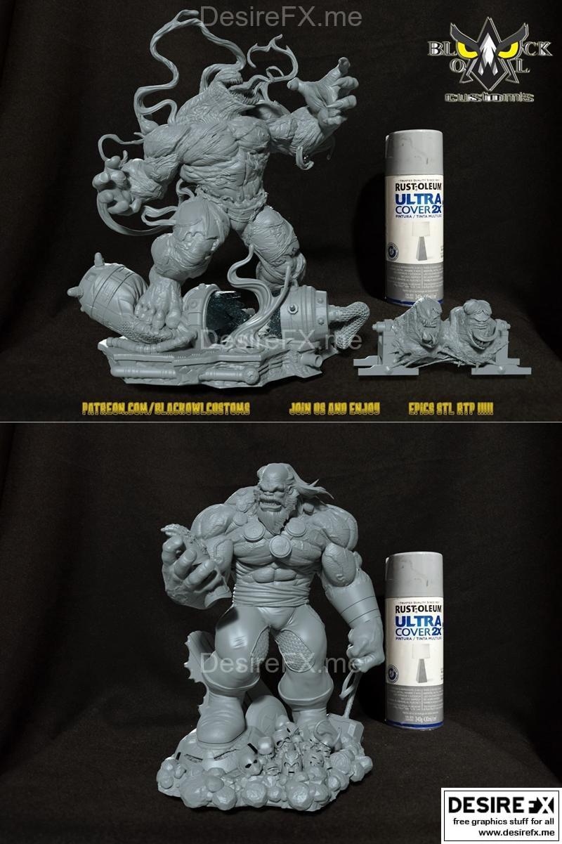 Venomhulk与Maestro 3D打印模型|Venomhulk and Maestro – 3D Print Model STL