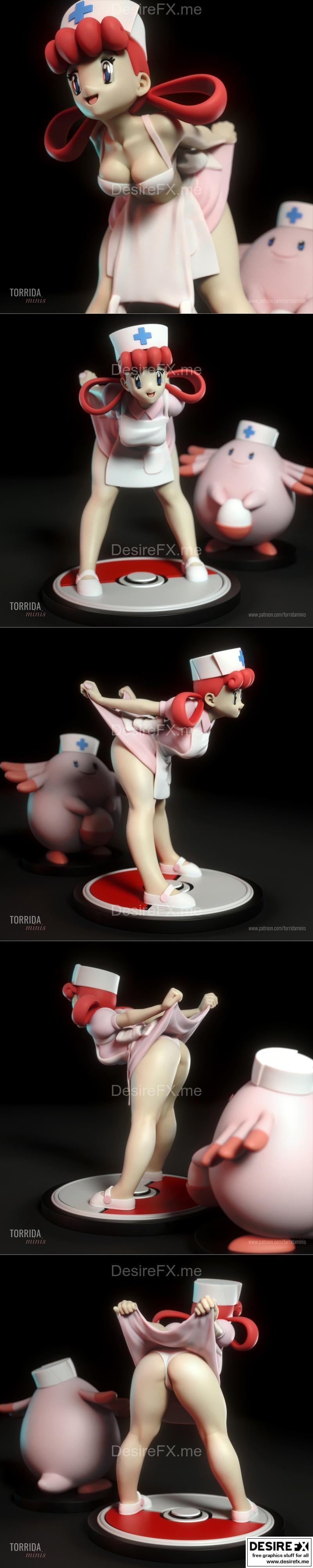 Torrida Minis 3D打印模型——护士Joy角色造型|Nurse Joy – Torrida Minis – 3D Print Model STL