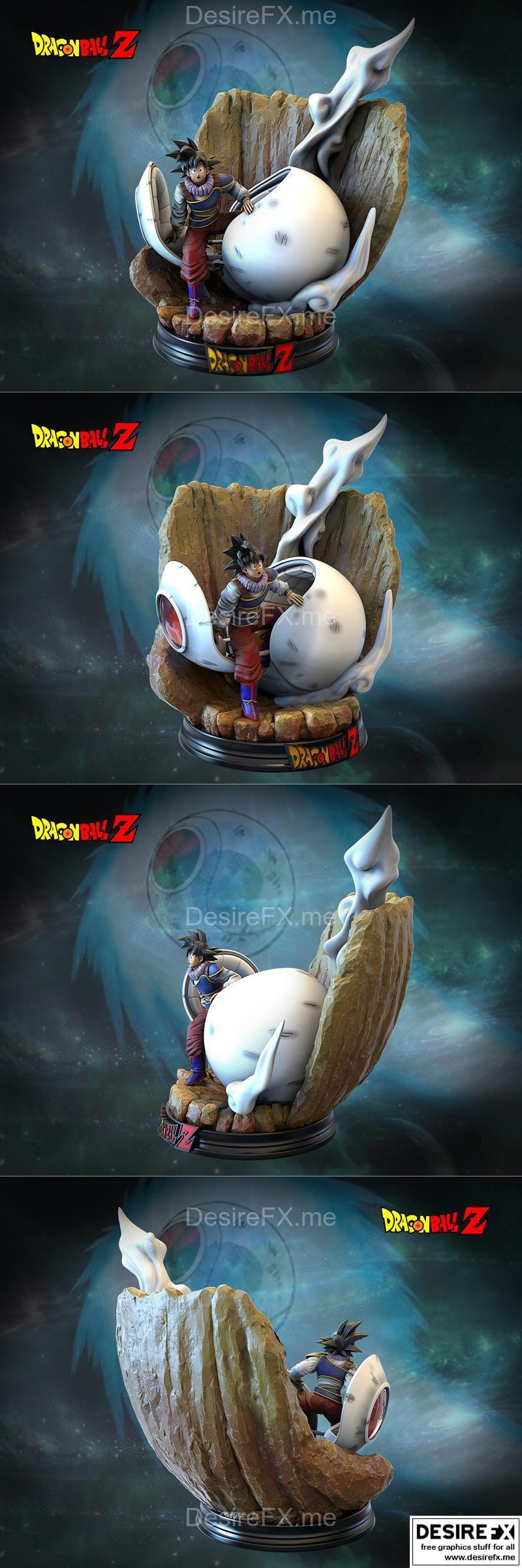 悟空降临——3D打印模型|Son Goku Arrival – 3D Print Model STL