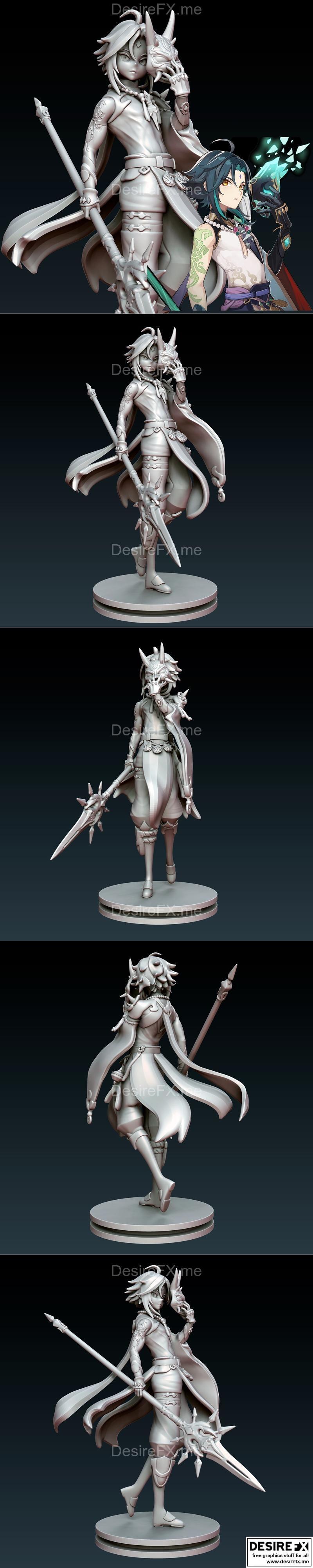 原神宵宵 3D打印模型 STL|Genshin Impact Xiao – 3D Print Model STL
