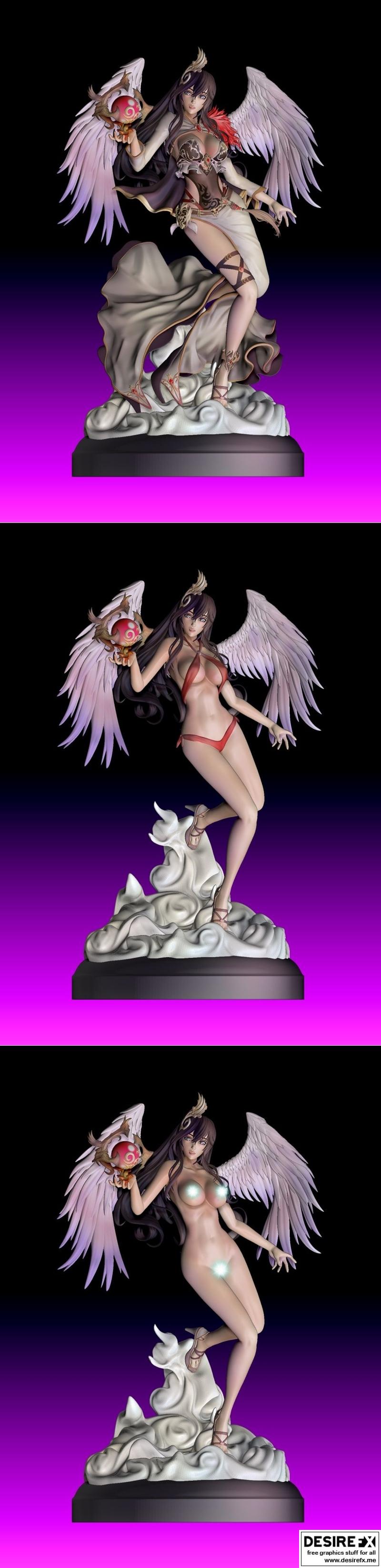 unk天使 3D打印模型|Unk Angel – 3D Print Model STL