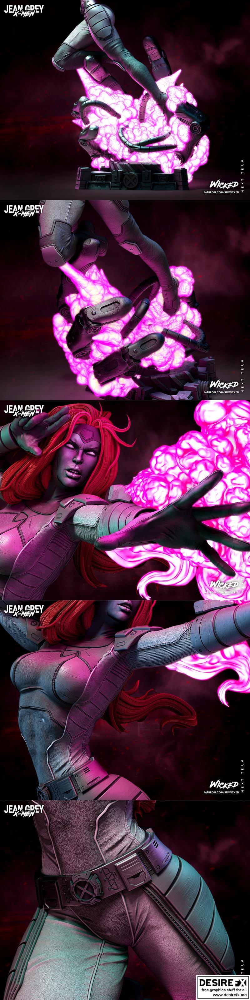 WICKED- Jean Grey 3D打印模型|WICKED – Jean Grey Statue – 3D Print Model STL