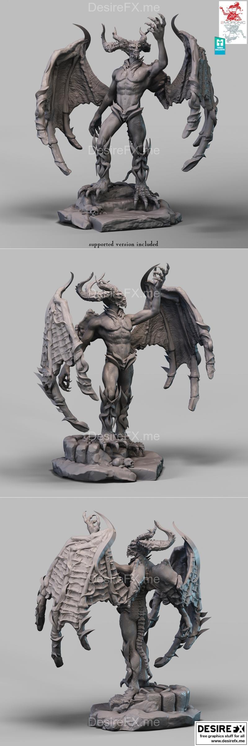 阿斯莫德斯——3D打印模型|Asmodeus the Archdevil – 3D Print Model STL