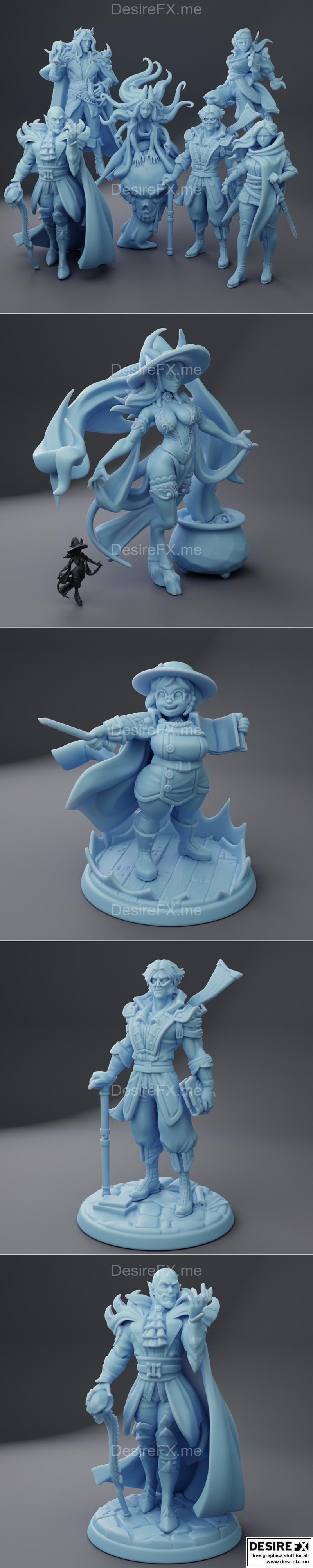 双女神迷你模型 2023年4月 3D打印STL文件|Twin Goddess Miniatures April 2023 – 3D Print Model STL
