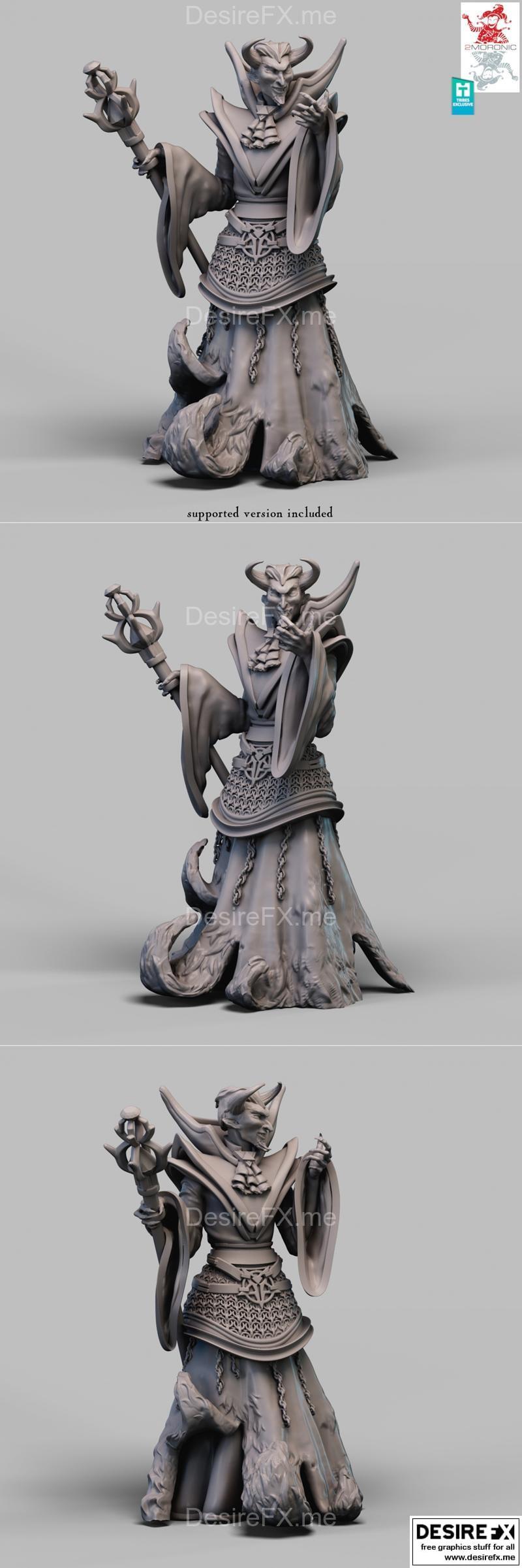 谎言之父 阿斯莫德 3D打印模型|Asmodeus the Father of Lies Lord of Hell – 3D Print Model STL