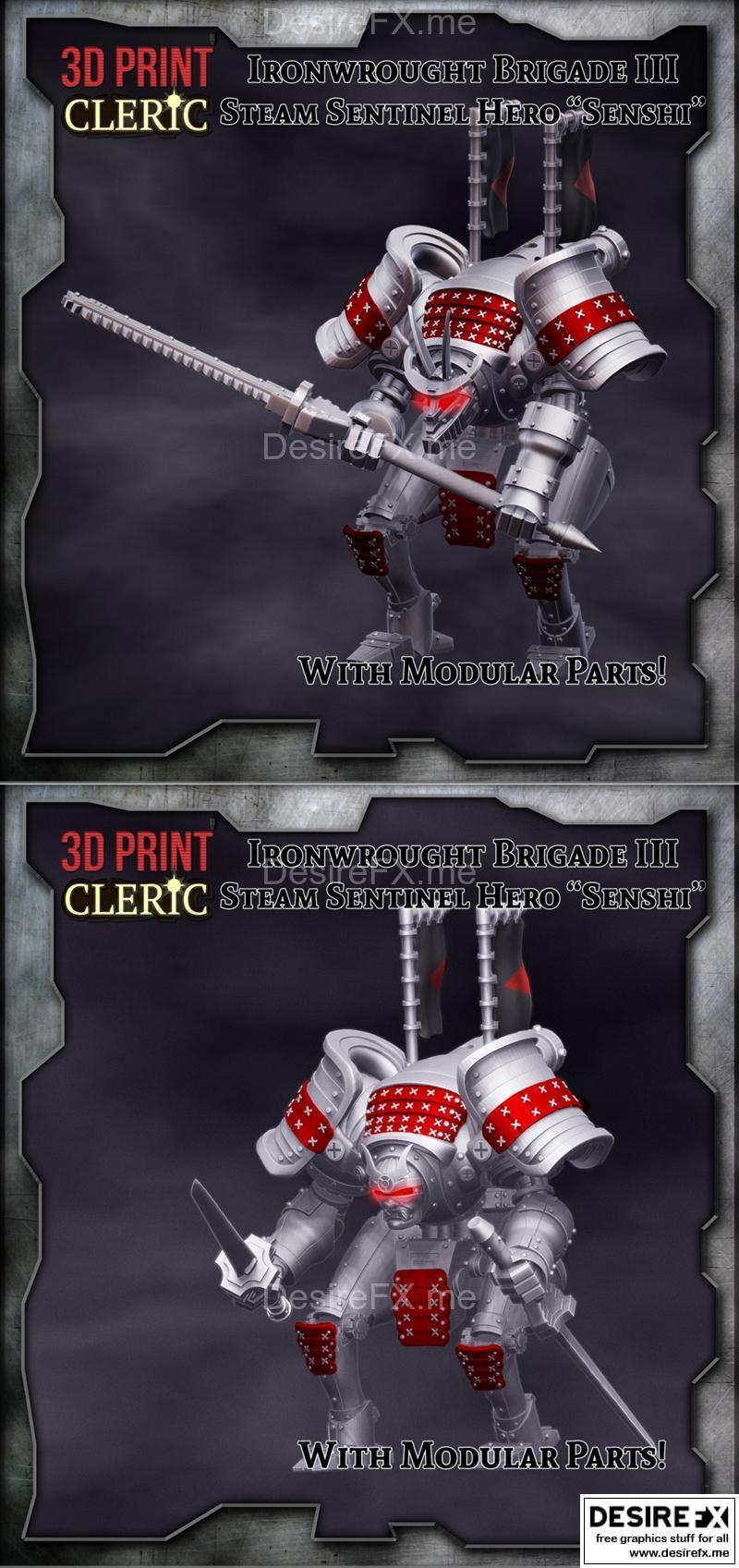 Steam Sentinel 3D打印模型：Senshi角色造型|Steam Sentinel – Senshi – 3D Print Model STL