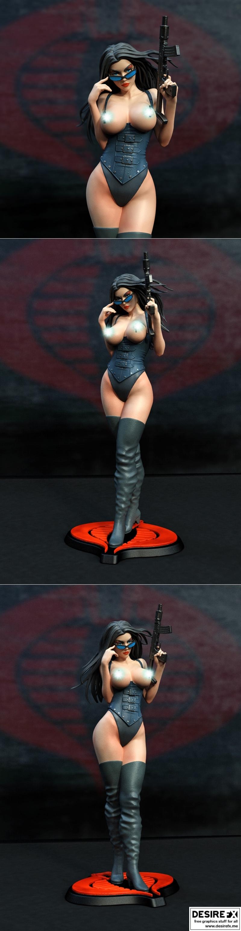 巴龙女侠 3D打印模型|Baroness gi joe – 3D Print Model STL