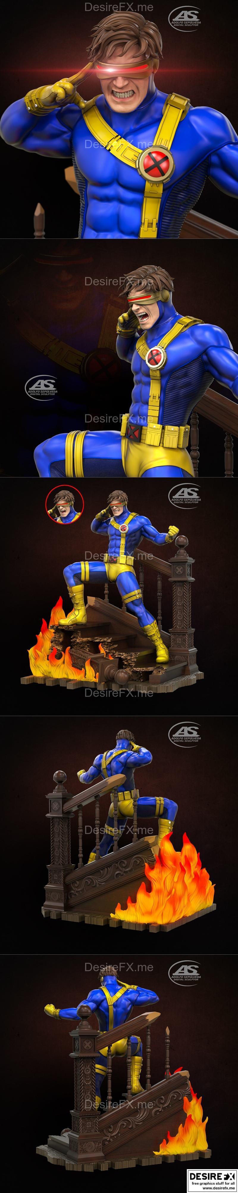 X战警 Cyclops 3D打印模型|Cyclops X-MEN – 3D Print Model STL