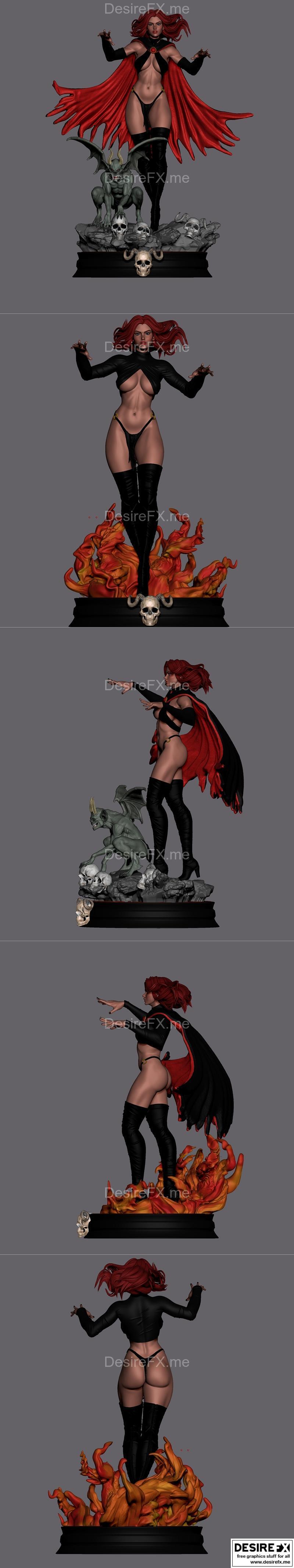 BrunoArt3D - Madelyne Pryor 3D打印模型|BrunoArt3D – Madelyne Pryor – 3D Print Model STL