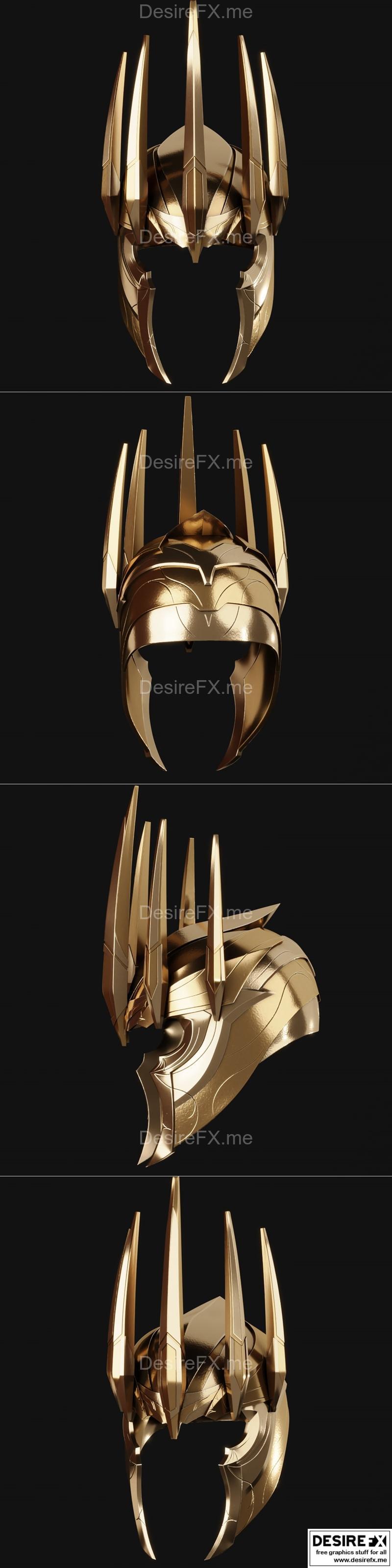 泰坦尼克号头盔 3D打印模型|King Thanos Helmet – 3D Print Model STL