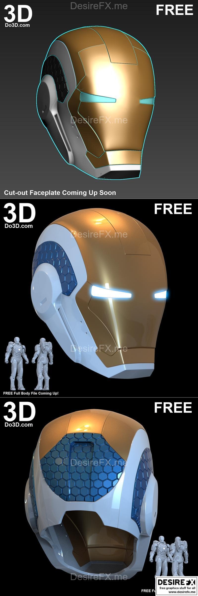 钢铁侠MK39头盔 - 3D打印模型|Iron Man MK 39 Helmet – 3D Print Model STL