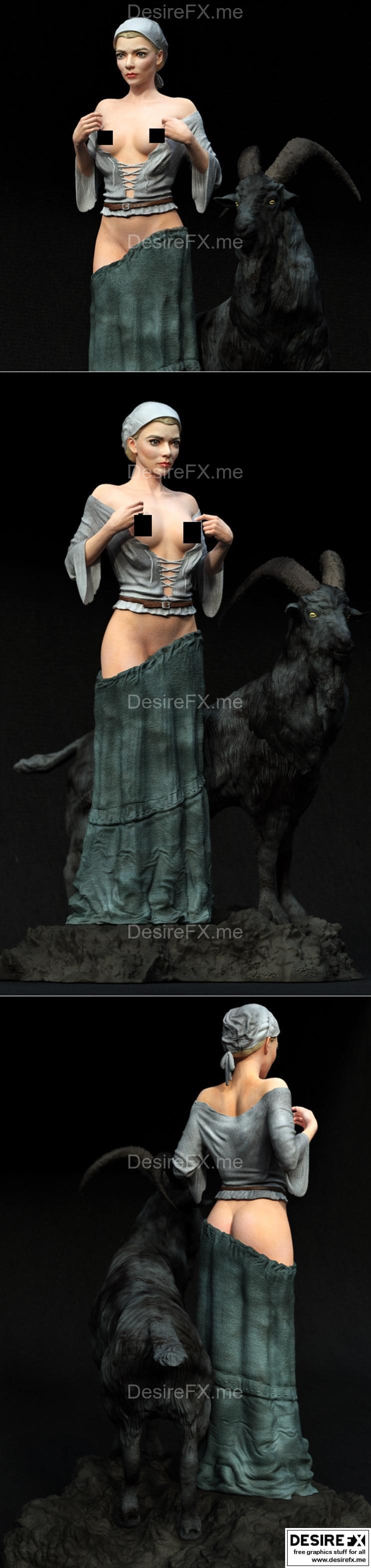 任何塔莉·乔伊《巫女》3D打印模型|The Witch Anya Taylor Joy – 3D Print Model STL