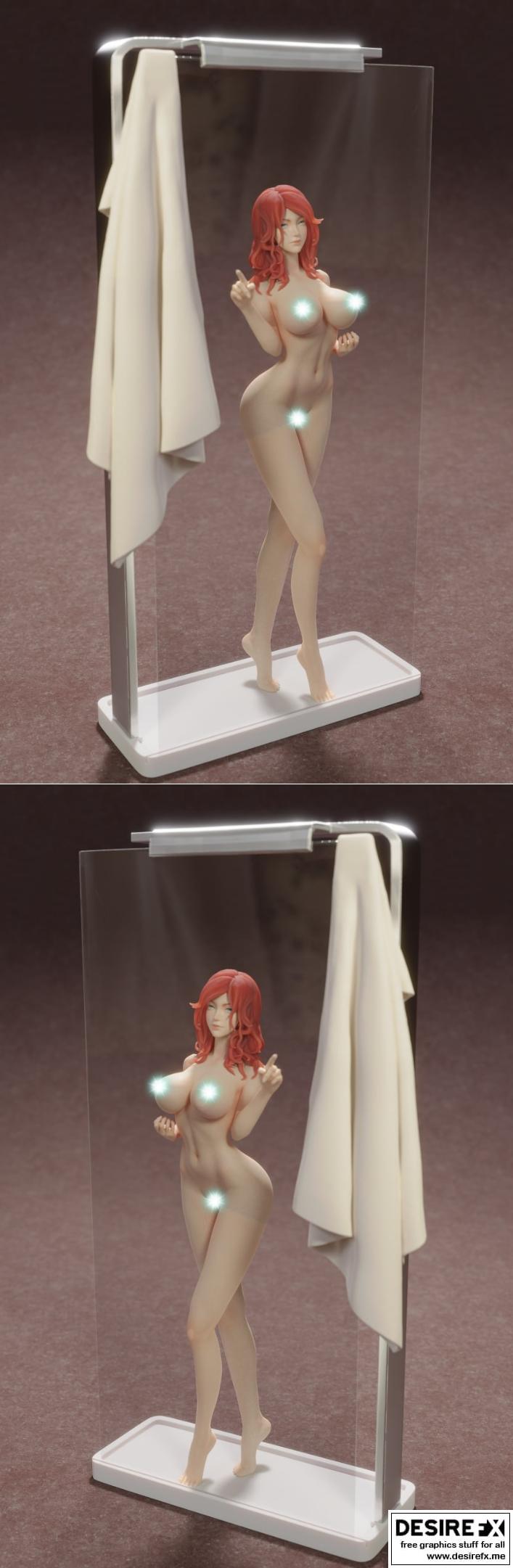 Steamy Red Head 3D打印模型|Steamy Red Head – 3D Print Model STL