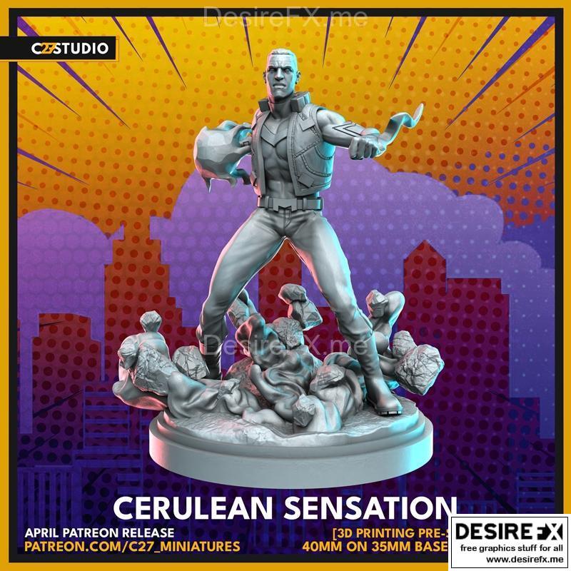 蓝 Marvel——赛伦奇感——C27——3D打印模型|Blue Marvel – Cerulean Sensation – C27 – 3D Print Model STL