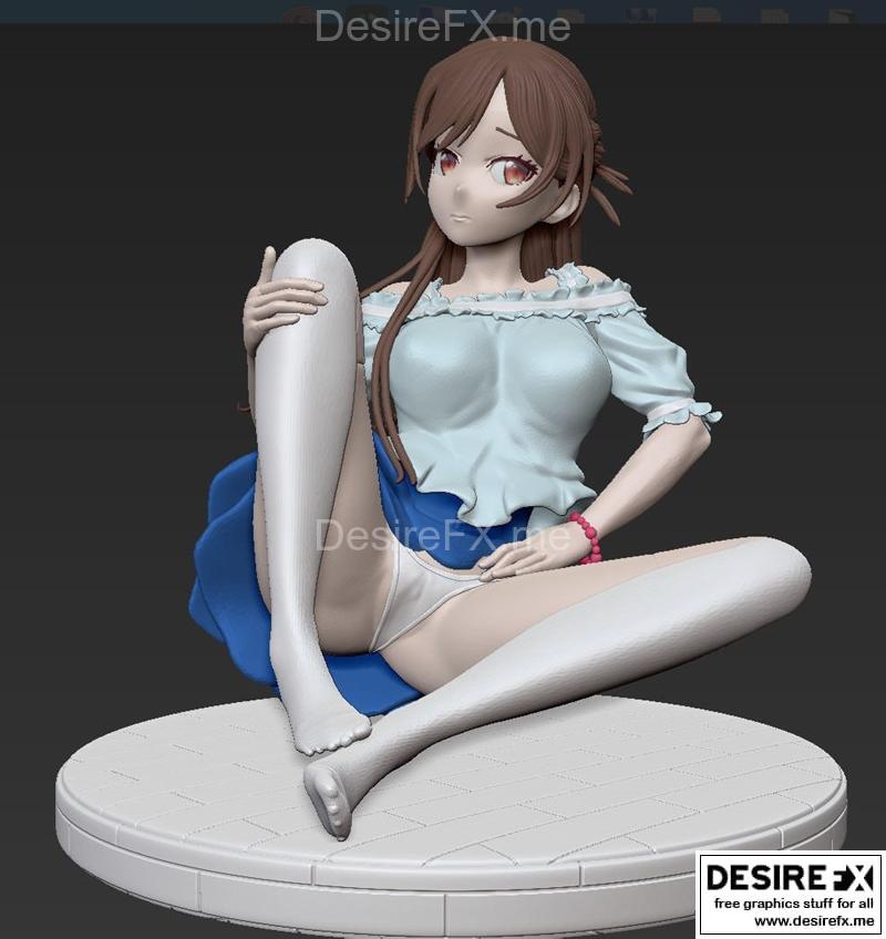 Mizuhara Chizuru 3D打印模型|Chizuru Mizuhara 2 – 3D Print Model STL
