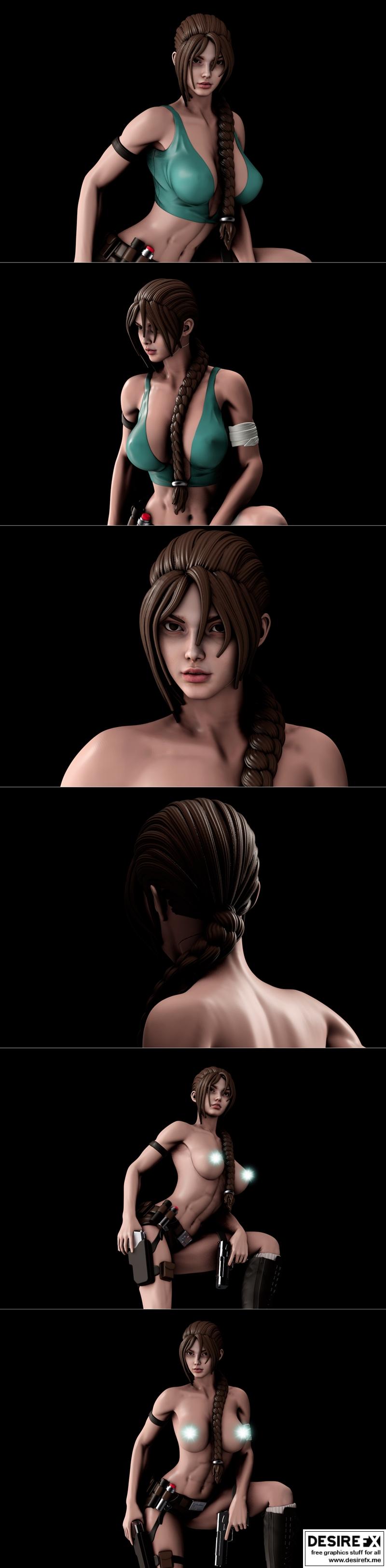 劳拉·克罗夫特 Tomb Raider 3D打印模型|Lara Croft Tomb Raider – 3D Print Model STL