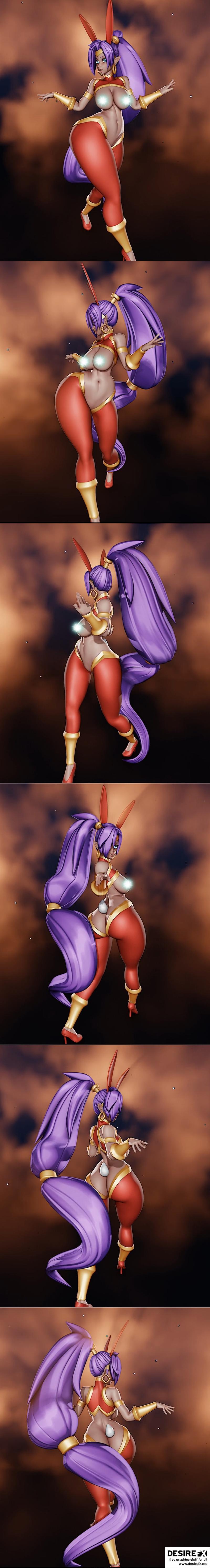 Rushzilla兔子莎恩 3D打印模型|Rushzilla – Bunny Shantae – 3D Print Model STL