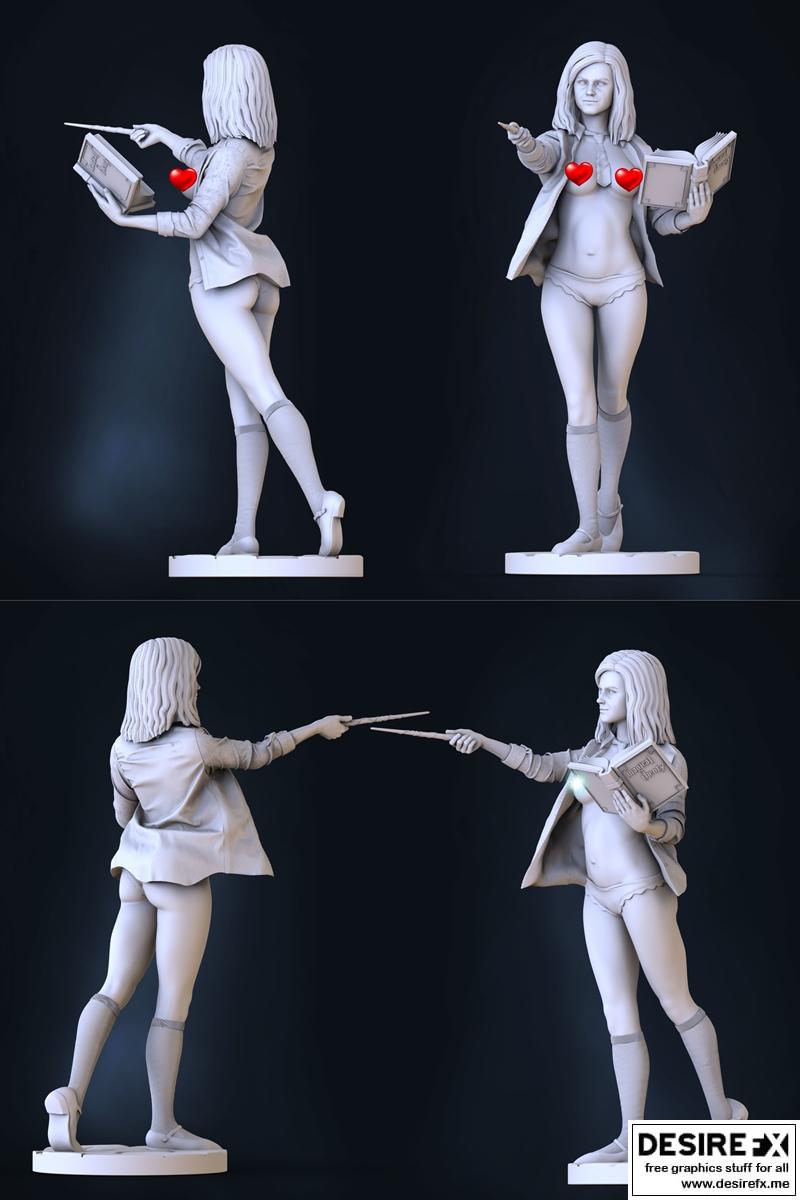格兰杰赫敏 3D打印模型|Hermione Granger NSFW Version – 3D Print Model STL