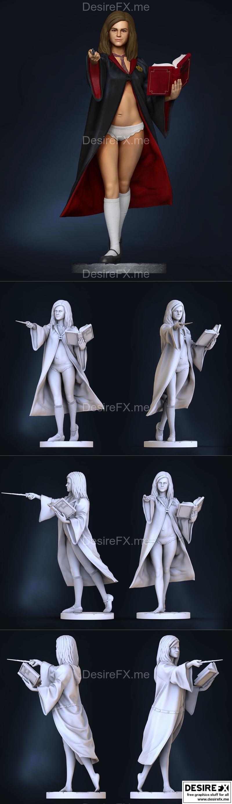 格兰杰赫敏 3D打印模型|Hermione Granger NSFW Version – 3D Print Model STL