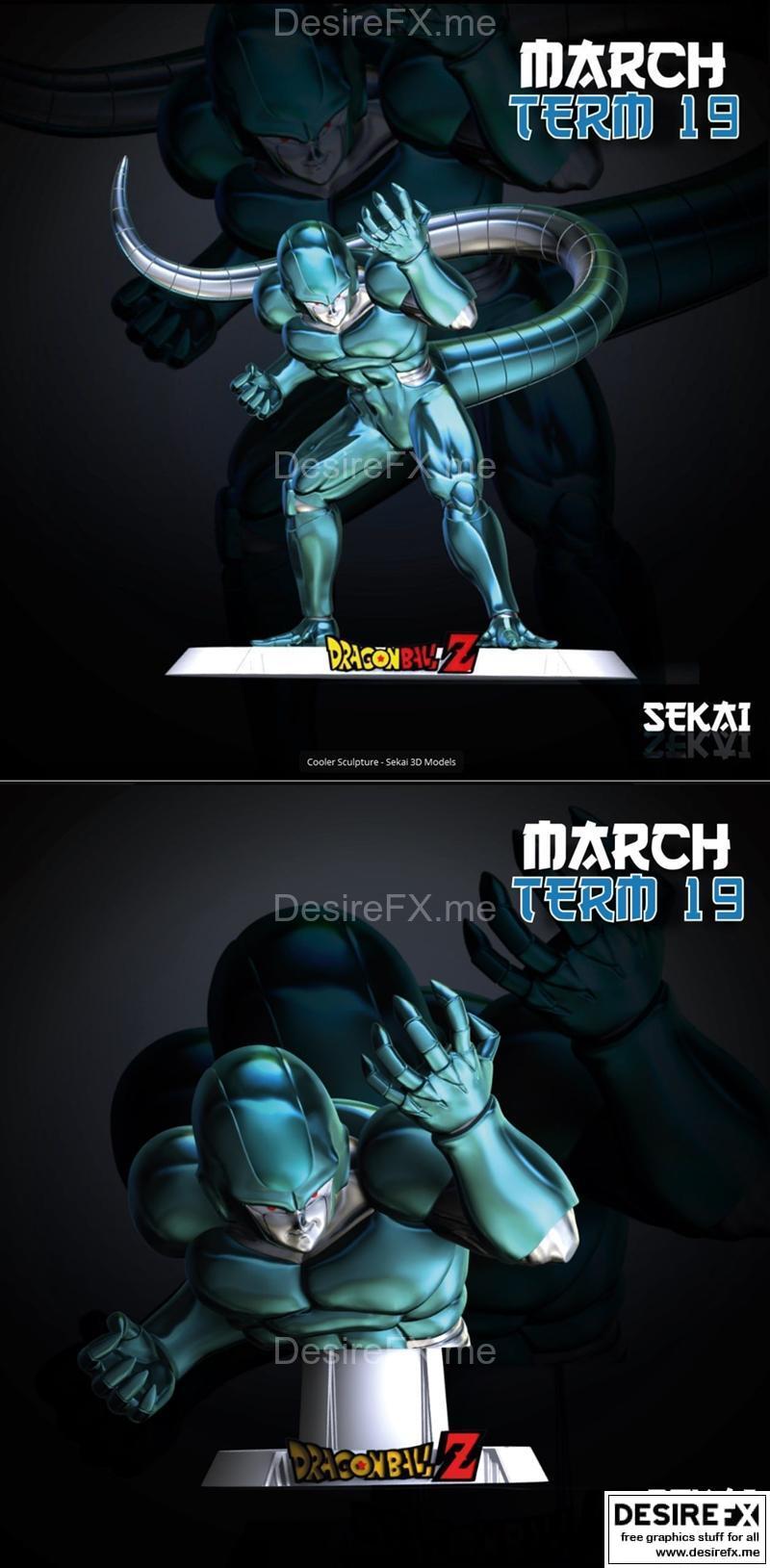 赛博雕塑与人像——赛凯——3D打印模型|Cooler Sculpture and Bust – Sekai – 3D Print Model STL